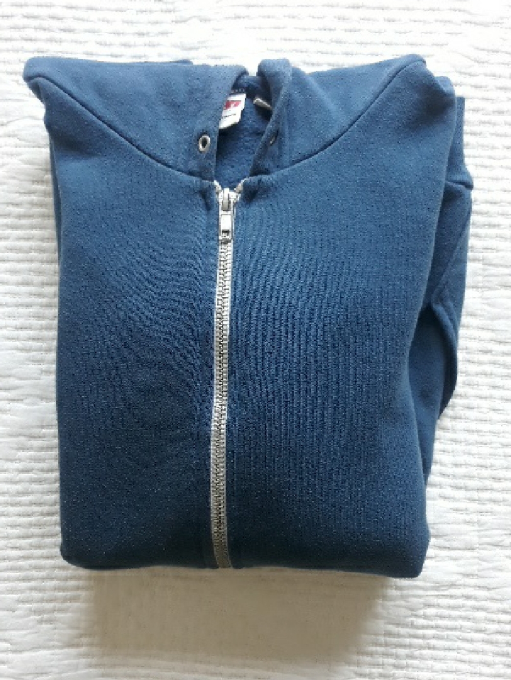 American Apparel Navy Zip-Up Hoodie Sweater